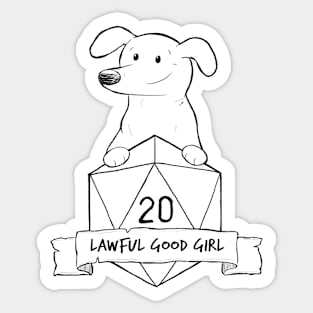 Lawful Good Girl Sticker